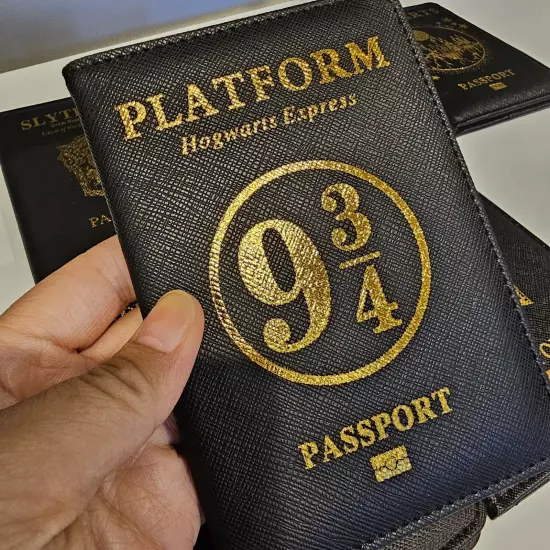 New Hogwarts, Harry Potter Faux Leather Passport Covers - FREE USA Shipping