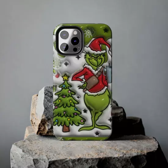 Grinch Tough Phone Cases Samsung S20 S21 S22 S23 Iphone 15 14 13 12 11