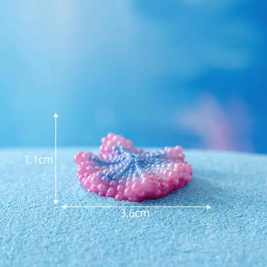 Cute Micro Colorful Artificial Coral Mermaid Resin Ornament Fish Tank Decorat Sn