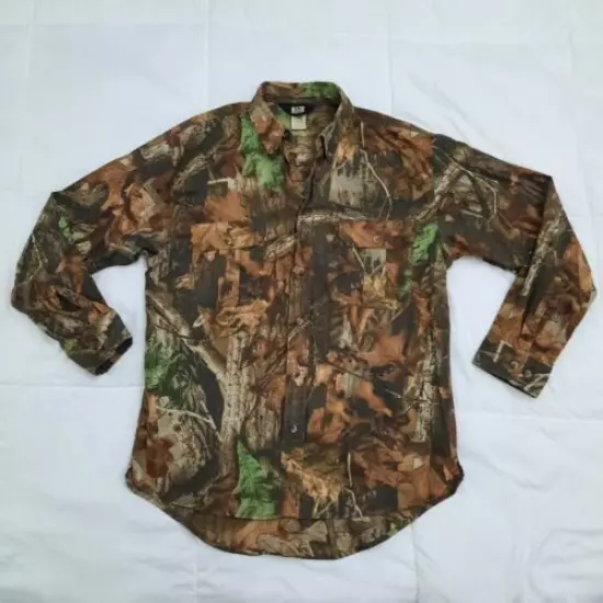 Vtg Walls Realtree Timber Advantage Camo Shirt Button Up Sz Medium Regular GUC!!