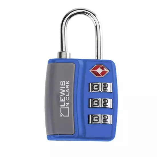 Lewis N. Clark Travel Sentry TSA-Approved Luggage Lock - Blue