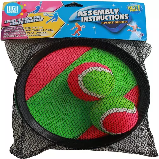 Hook and Latches Toss and Catch sport game for 2 players with 2 balls in a Ma...