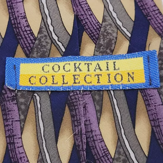 BRANDY Cocktail Collection Business Casual Silk Necktie Colorful Weave Pattern