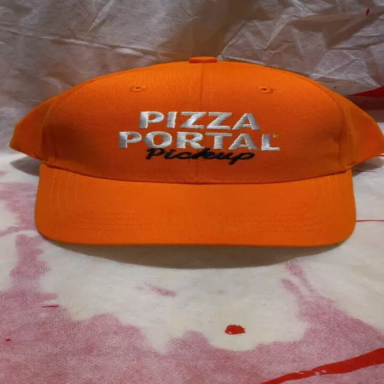 Pizza Portal Pickup Pizza Orange Cotton Hat Cap