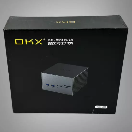 OKX USB-C Triple Display Docking Station Model U001 Brand NEW Factory Sealed