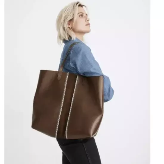 NEW Madewell Transport Tote: Suede Inset Edition