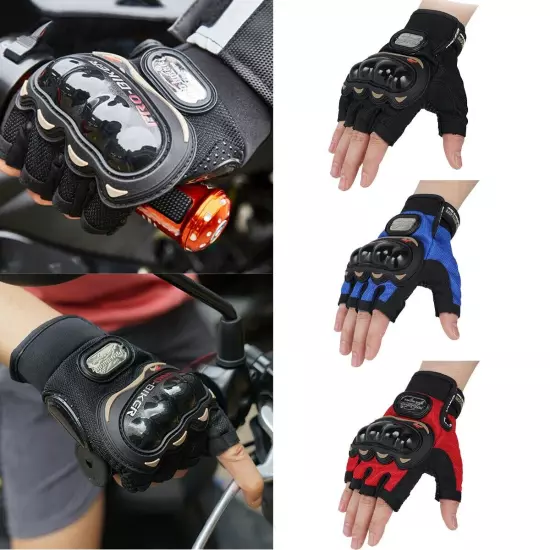 Motorcycle Half Finger Gloves Anti-fall Outdoor Sports Four Seasons Non-slip