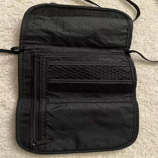 Black Eagle Creek Travel Gear - Secret Hidden Money Passport Pouch With Pockets