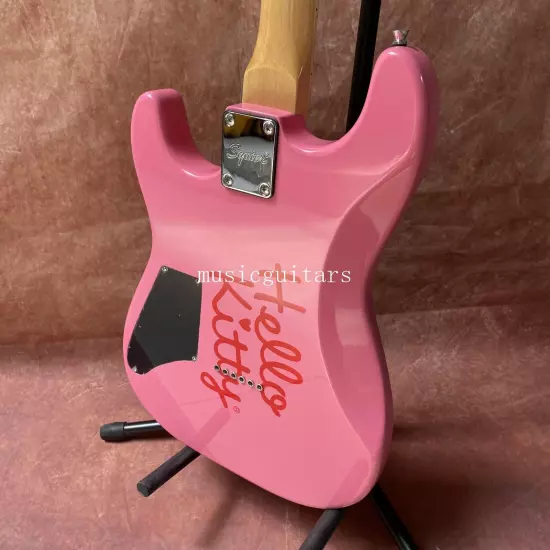 Hello Kitty Stratocaster ST Electric Guitar S-S-H pickup 22frets Fast Shipping