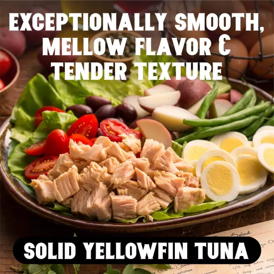 Portofino Solid Yellowfin Tuna In Extra Virgin Olive Oil - 4.5oz Can Pack of 12