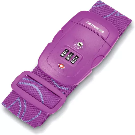 Luggage Strap, Ultraviolet, Combination Lock