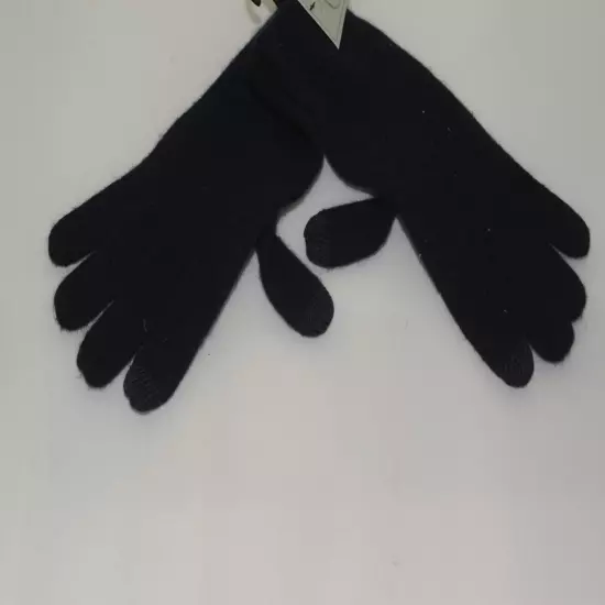 $90 NWT Louisa Perini Women's 100% Cashmere Glove One Size Navy