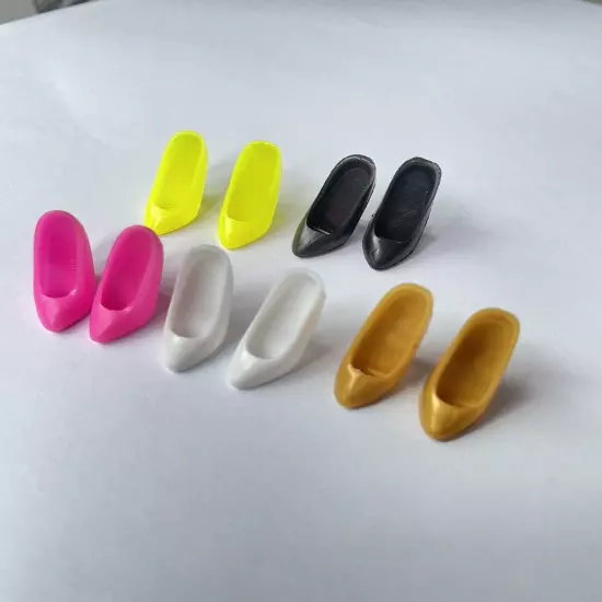 42Pairs 5 Color Sandals Doll Shoes For 11.5in Dolls High Heels Sandalsa A05