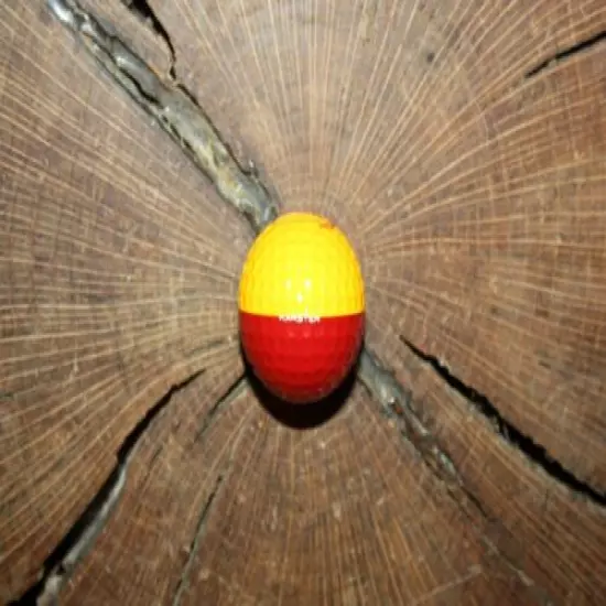 VINTAGE MAROON AND MUSTARD YELLOW GOLF BALL MUST SEE!!! ARIZONA STATE!!!!