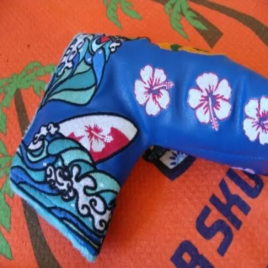 Sugar Skull Golf Hawaii Surfer very limited blade putter Headcover NEW