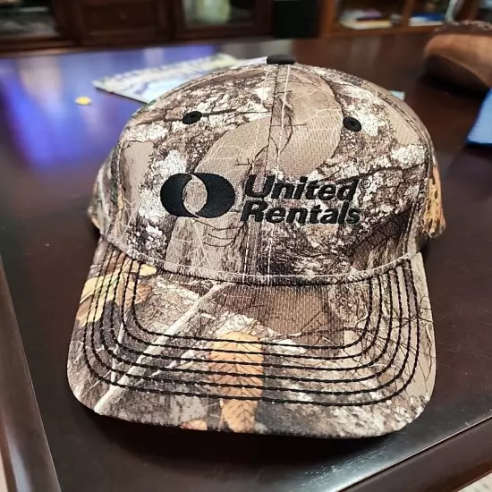 United Rentals Hat Cap Men Adjustable Camouflage Real Tree NEW