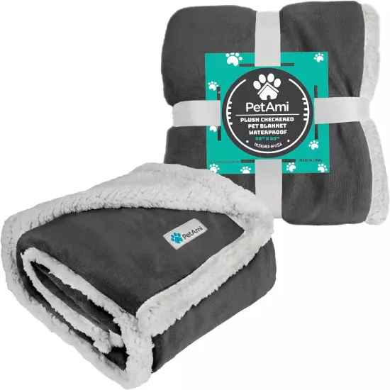 Petami Dog Blanket for Small Medium Dogs, Pet Bed Blanket Cat Puppy Kitten, Flee