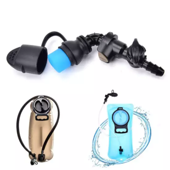 Water Bag Silicone curved Hydration Pack Suction Nozzle Bite Valve Bladder T_JQ