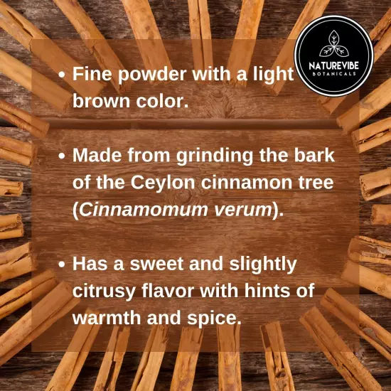 Ceylon Cinnamon Powder (1lb) Ground Premium Quality by 1 Pound (Pack of 1)..