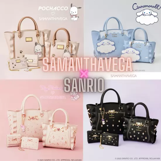 SAMANTHA VEGA Sanrio Cinnamoroll Pochacco Kuromi Mymelody Little Twin Stars Bag