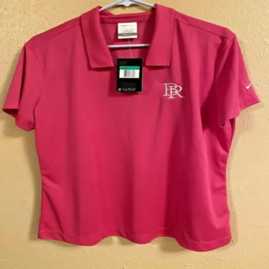 Lot of 2 Nike Dri-Fit Golf polos - pink, blue - Women’s XL - New with Tags!