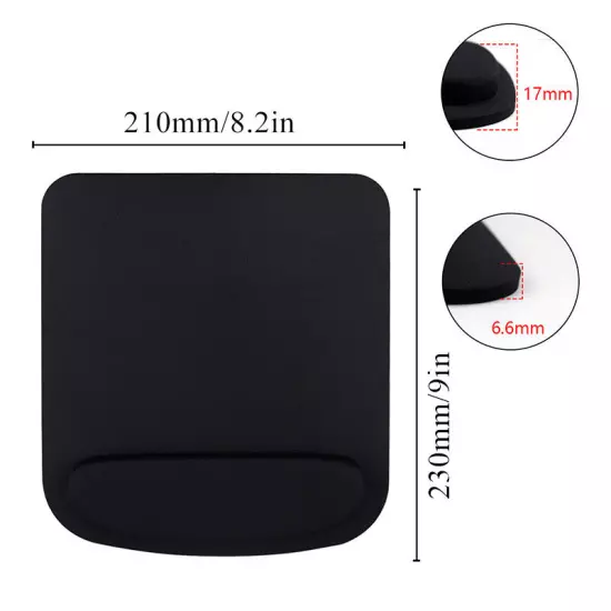 Mouse Pad EVA Wrist Pad Computer Mouse Wrist Pad Laptop Mat Support Anti-Slip US