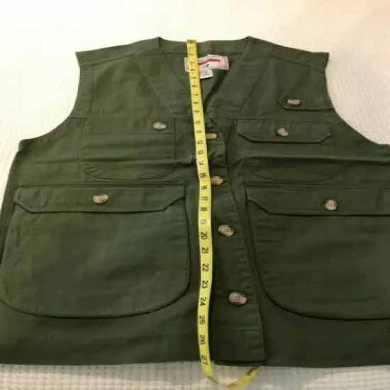 Red Ridge Mountain Outfitters Mens Green Button Front Vest Size S