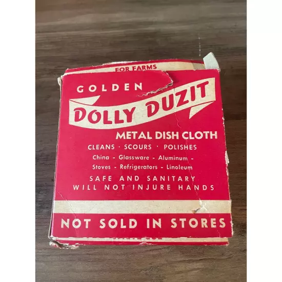 Vintage in Box Golden Dolly Duzit Sponge