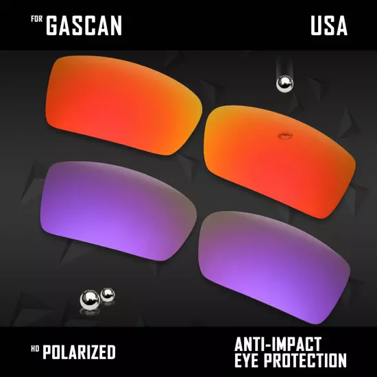 Anti Scratch Polarized Replacement Lenses for-Oakley Gascan OO9014 Options