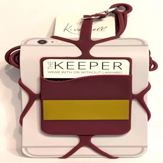 The Keeper Cell Phone Lanyard - Maroon Color