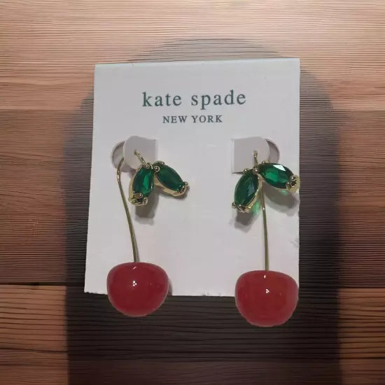 Kate Spade New York Red cherry Lovely Earrings