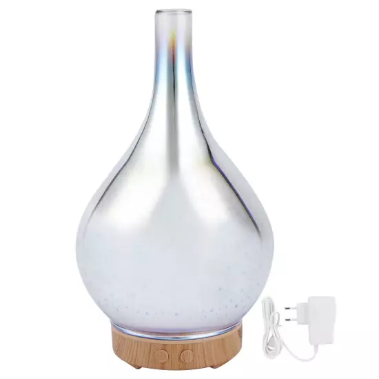 100ml Glass Essential Oil Aroma Diffuser Colorful Light Ultrasonic DS