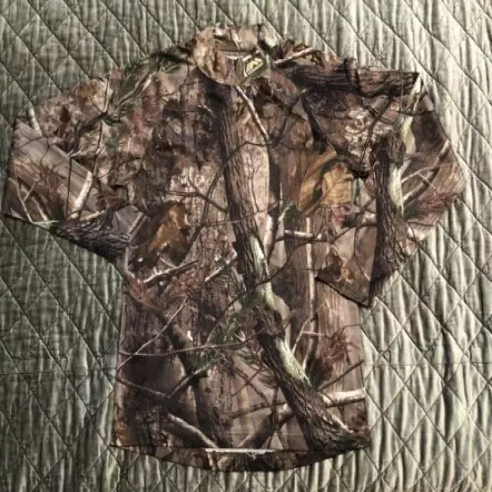 Medalist Real Tree Camo Pullover Long Sleeve Shirt Top Quick Dry Women Sz S