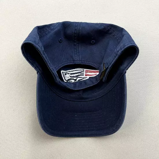 New England Patriots Hat Cap Strapback Navy Blue Football NFL Logo Adjustable