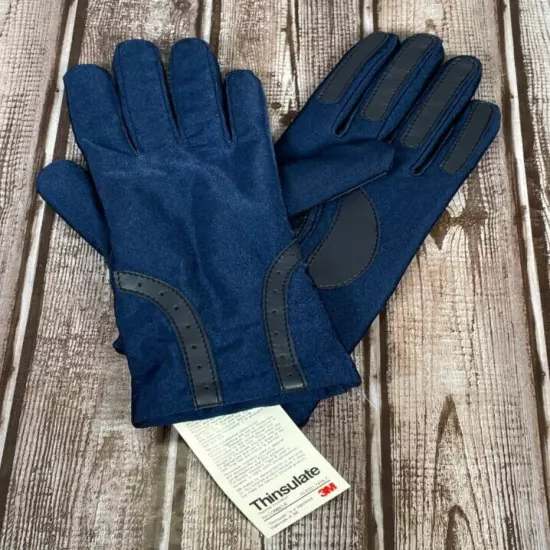 Vintage THINSULATE Ladies Women's Blue Stretch Driving Gloves OSFA NOS NWT