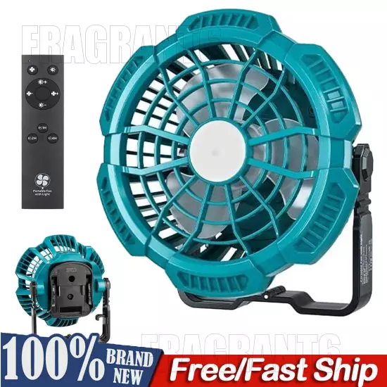 Portable Camping Fan for Makita 18V Li-ion Battery Outdoor Jobsite Fan Cordless