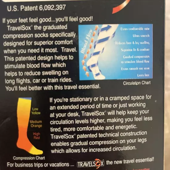 Travelsox Support Compression Recovery Travel Socks Men’s Large Khaki TS1000L