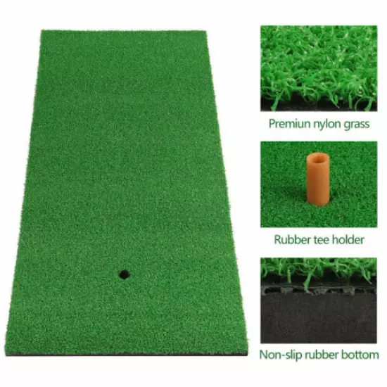 Golf Hitting Mats Artificial Turf Mat for Indoor Outdoor Practice Mat W/ Tee