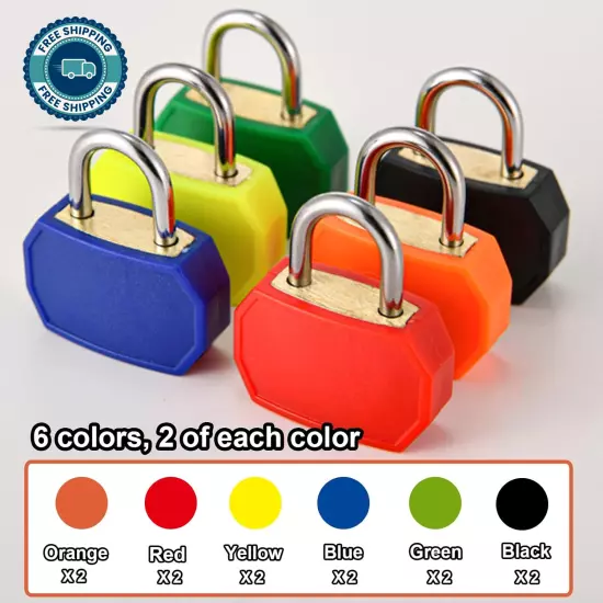 12 PCS Multicolor Small Suitcase Locks with Keys-28mm Padlocks for Luggage&More