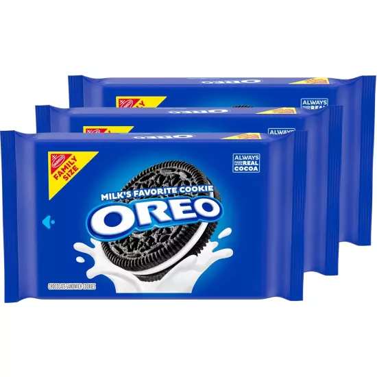 Chocolate Sandwich Cookies, Family Size, 3 Packs