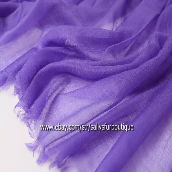 Sallys Pure Mongolian Cashmere 300s Wrap Shawl Ring Scarf Thin Soft 230 * 100 cm