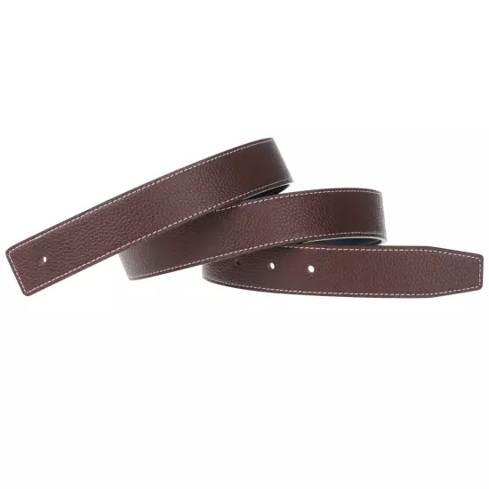 H full grain leather buckleless replacement strap for men and women 32mm wide