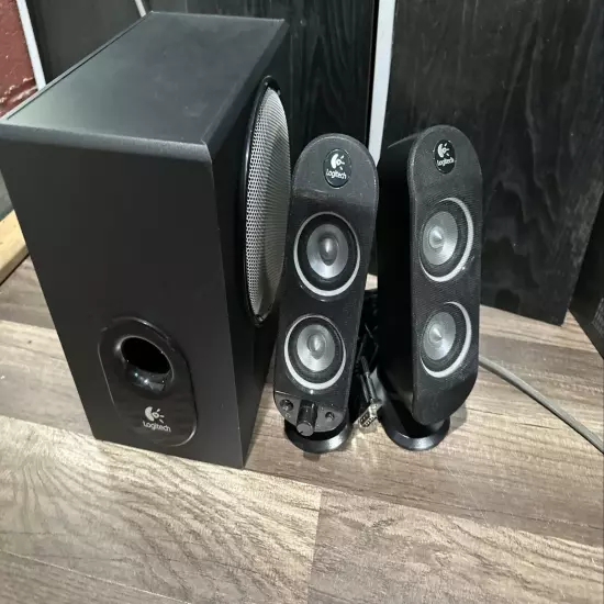 Logitech X-230 Subwoofer with 2 Logitech Speakers S-0123A