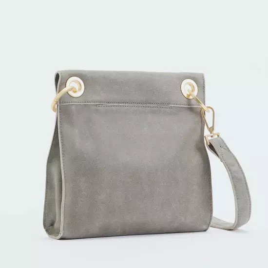 345.00 Hammitt Tony Crossbody Pewter/Brushed Gold Med