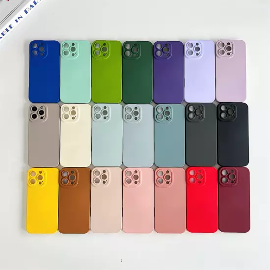 For iPhone 16 Pro Max 15 14 Plus 13 Shockproof Liquid Silicone Soft Case Cover 