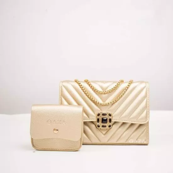 A Women's Bag With a Wallet That Has a Beautiful Appearance, is Very Practical