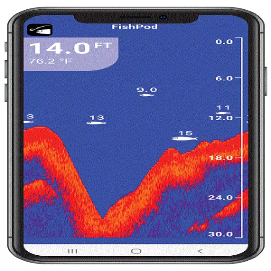 HawkEye FISHPOD 5X BLUETOOTH WIRELESS CASTABLE SMART PHONE FISH FINDER 2 YR WARR