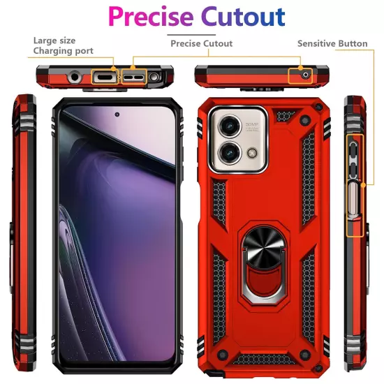 For Motorola Moto G 5G 2024 2023 2022 Case Phone Cover Shockproof+Tempered Glass