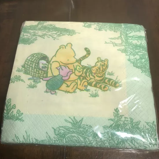 Classic Winnie the Pooh Baby Shower Party Supplies Hallmark Banner Plates For 8