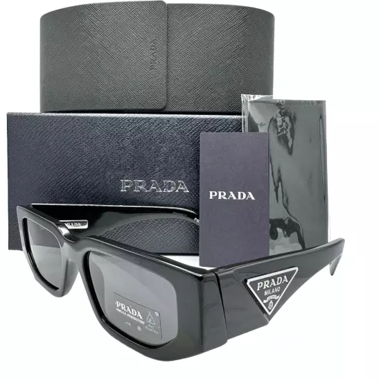 PRADA SUNGLASSES PR 09ZS 1AB5S0 54MM BLACK FRAME WITH DARK GREY LENSES